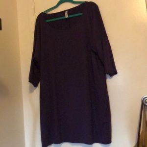 Oversized purple comfy dress WITH POCKETS!